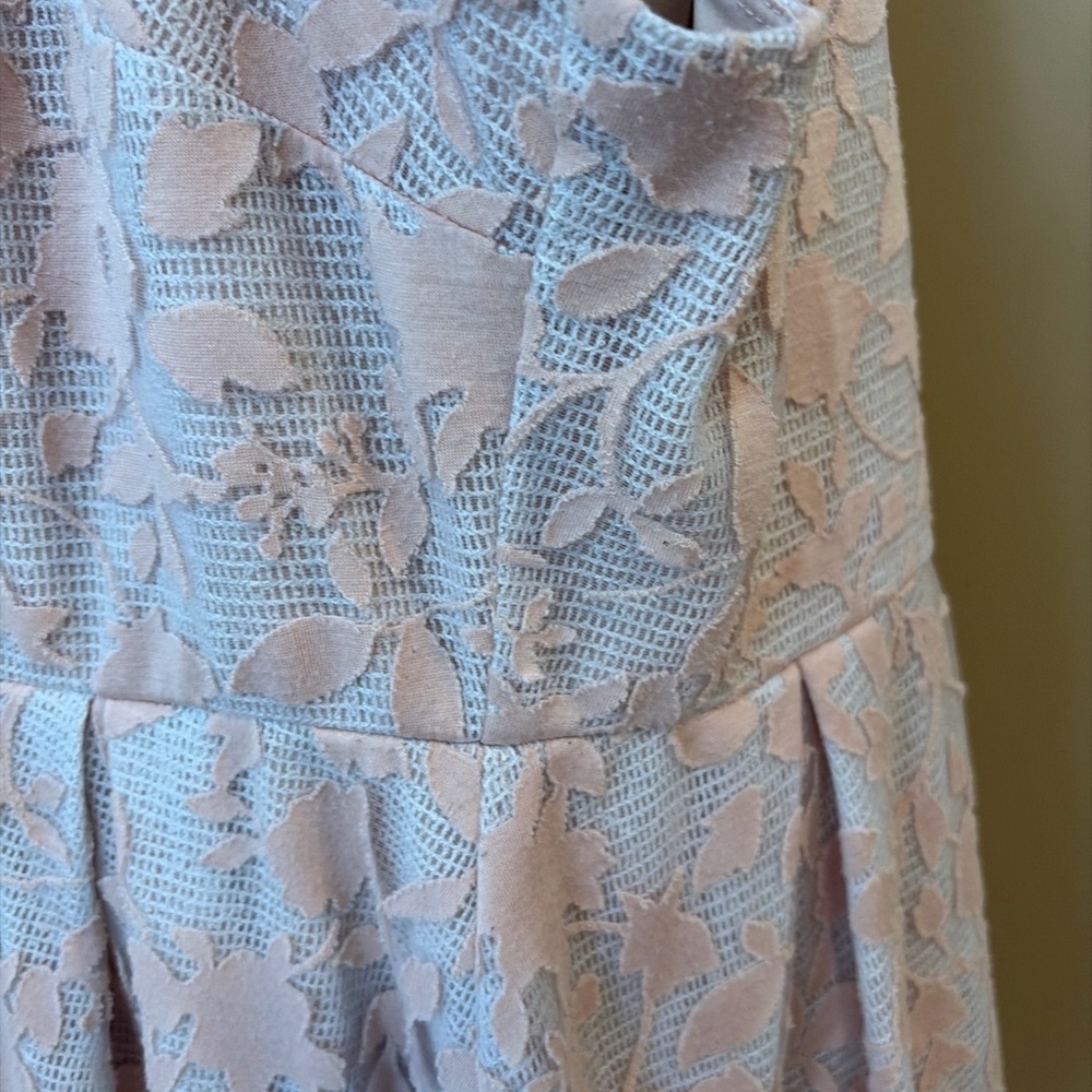 Torrid Pink Textured Floral Sleeveless Fit & Flare Dress Size 22 - Picture 4 of 8